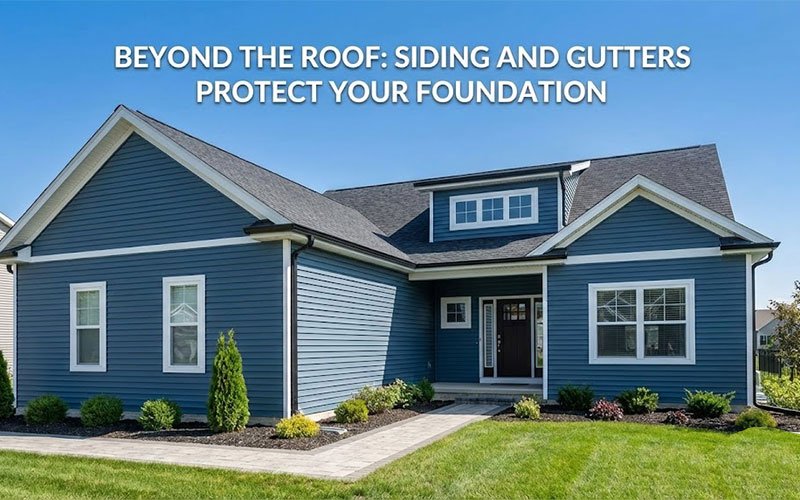 Siding and Gutters Protect Your Foundation